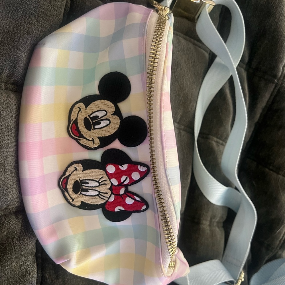 Stoney Clover Lane Pastel Checkered Crossbody Bag - Picture 4 of 8